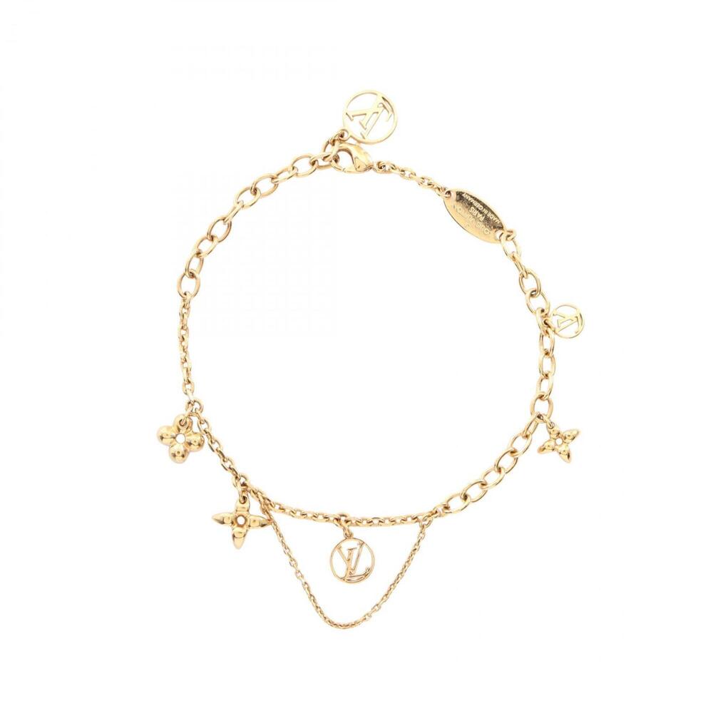 LOUIS VUITTON Gold Charm Bracelet